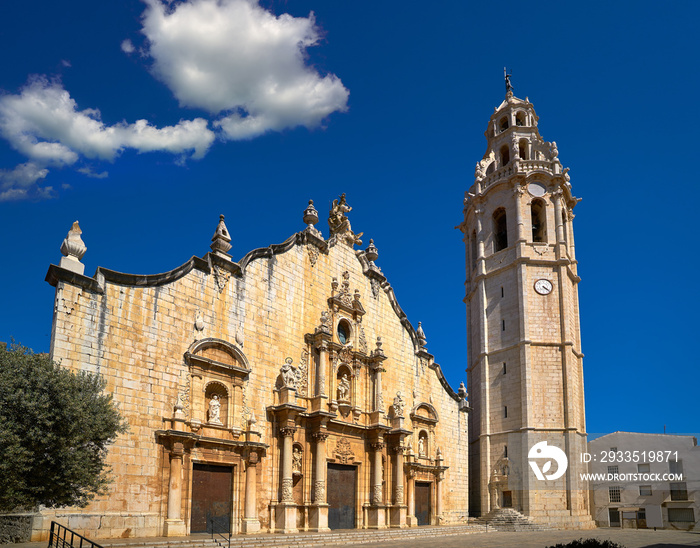 Alcala de Chivert Xivert church In Castellon