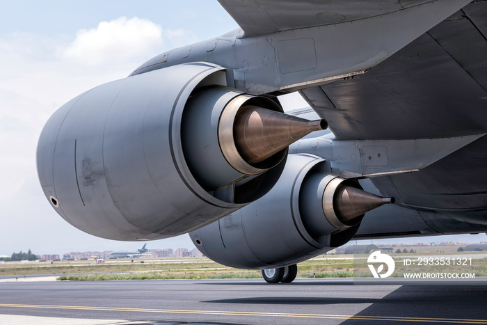 Engines of a big jet