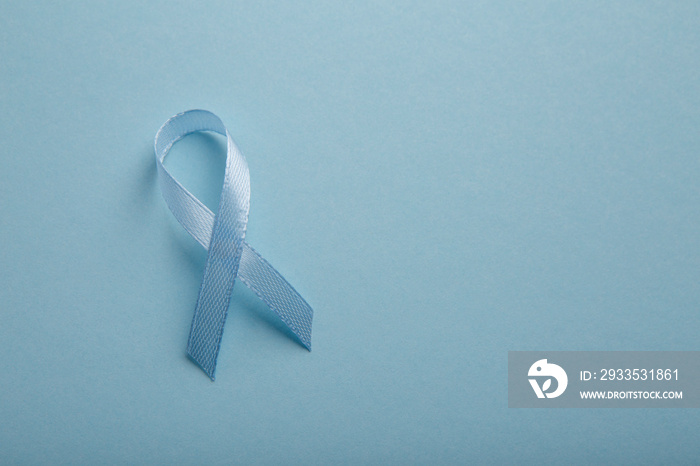 Prostate Cancer Awareness Blue Ribbon. Men health care