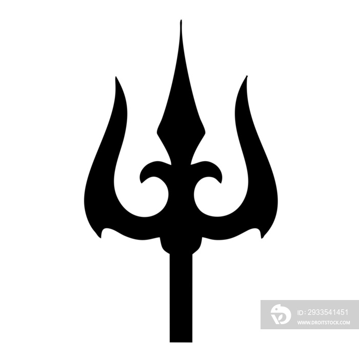 High resolution transparent Thrisul symbol.