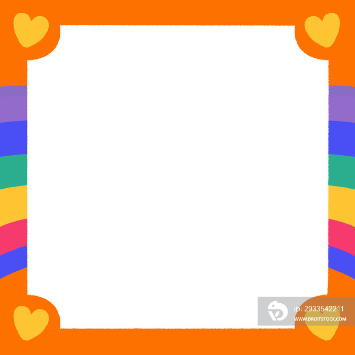 LGBT pride colorful frame