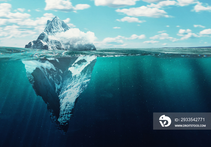 Iceberg, concept illustration