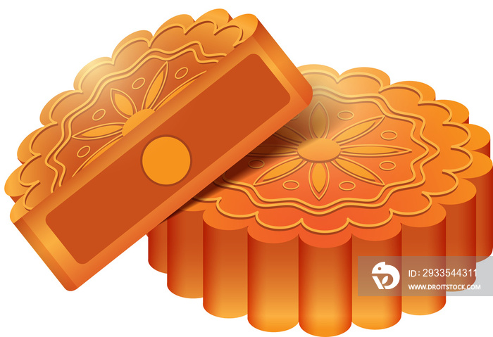 Mooncake, cartoon illustration