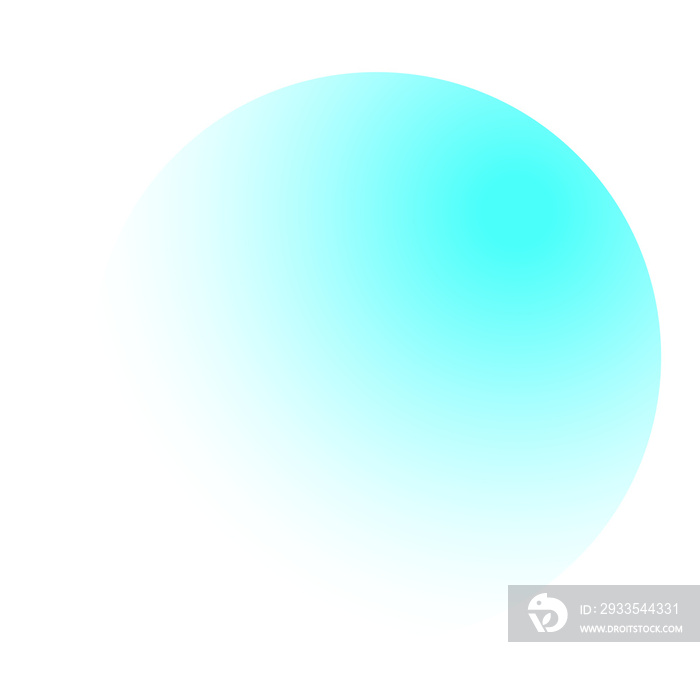 round blue light gradient