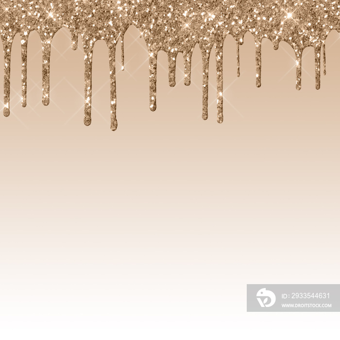 Dripping Brown Glitter Digital Paper