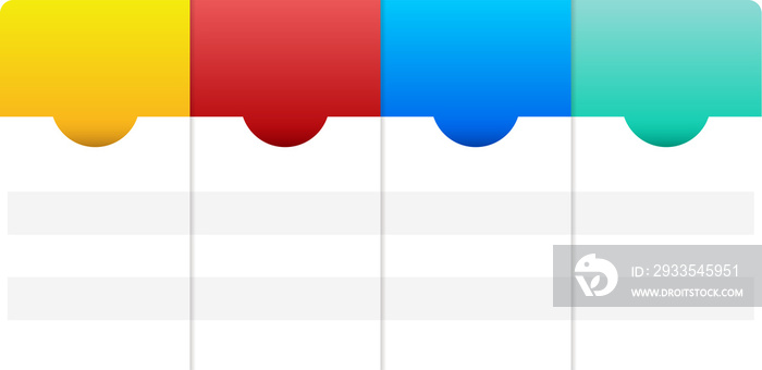 Pricing table infographic.illustration for website, web page.