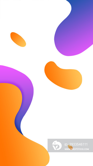 gradient fluid isolated background