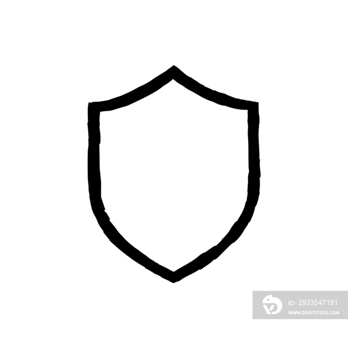 shield in old School Badge illustration for Logo Design Creator Kit and design element