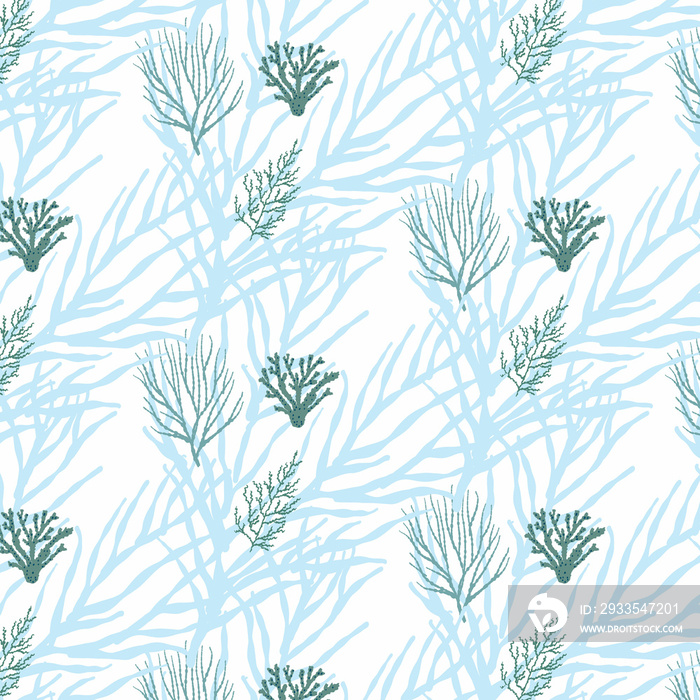 Background with seaweed.