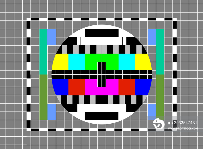 television test pattern graphic illustration