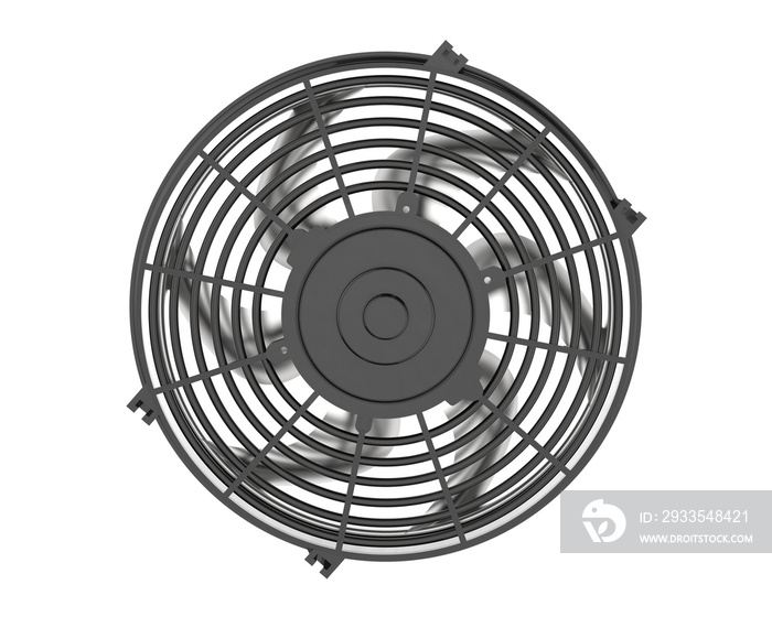 Fan isolated on transparent background. 3d rendering - illustration