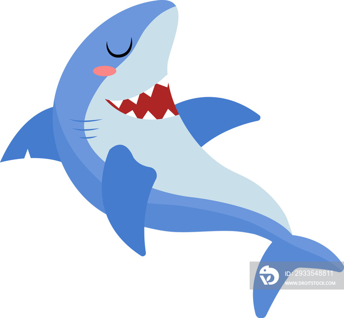 Cartoon shark illustration