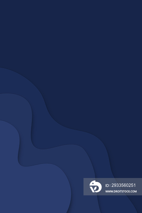 dark navy blue background with 3d waves and free space