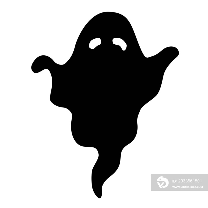 halloween ghost black