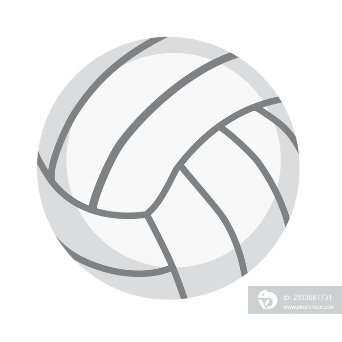 Cartoon white volleyball PNG