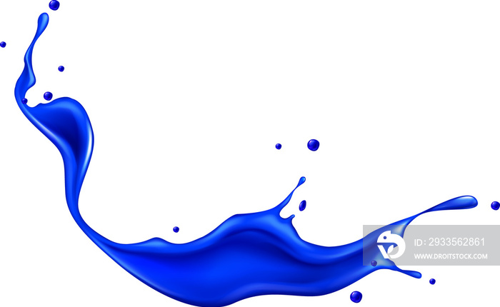 Blue Paint Splash