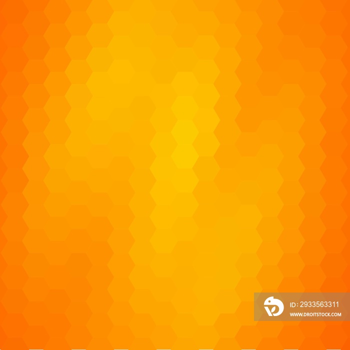 orange hexagon background. abstract vector illustration. geometric design. polygonal style. eps 10