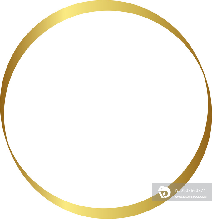 Gold Circle Frame Border