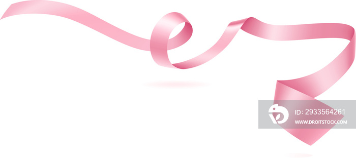 Pink silk ribbon