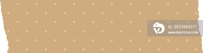 Neutral minimal patterned kraft paper decoration tape. Flat design .