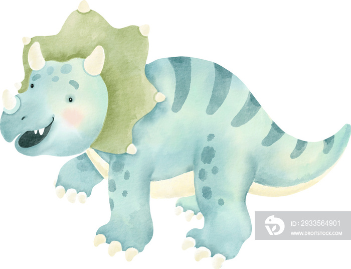 dinosaur watercolor