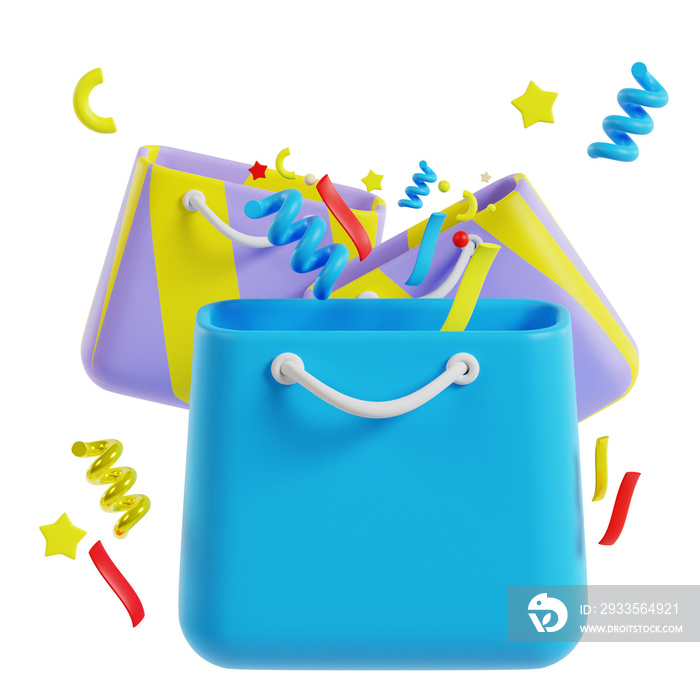 3d gift bag icon