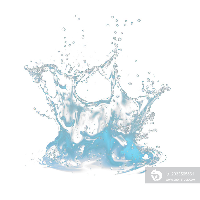 transparent liquid splash crown, similar to water. Can be either used on a light or dark background. Easily change H/S/L to obtain any other liquid splash.