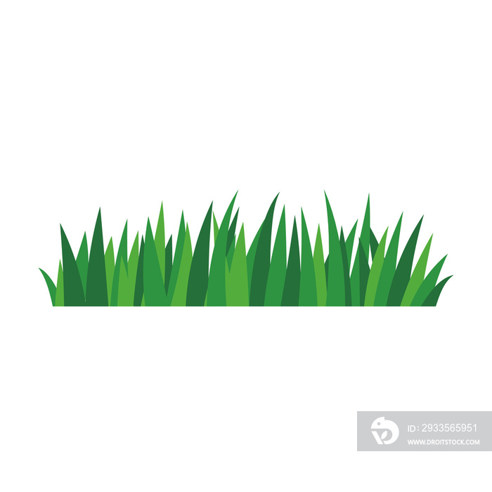 natural green grass bushes decorate environmental ecology cartoon scene