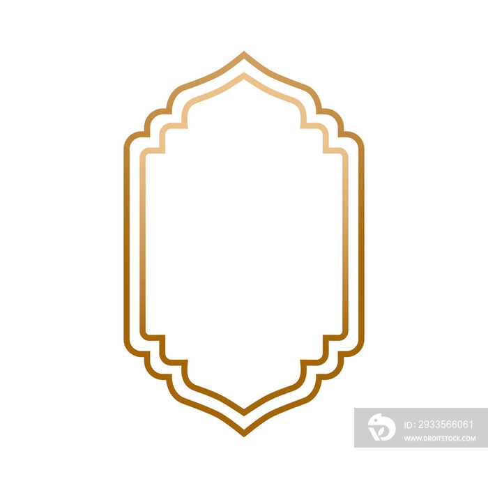 islamic frame for copy space