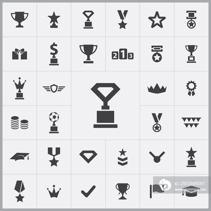 award icons universal set