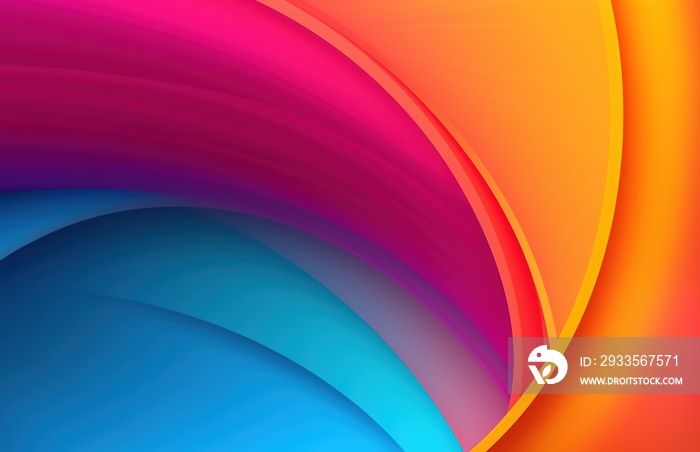 Modern abstract spiral background. Rainbow colors