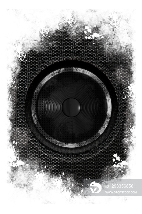 Grunge Black Speaker