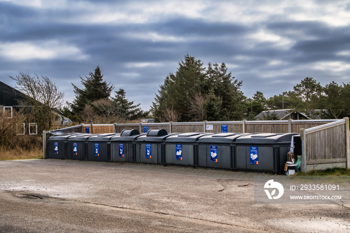 Waste sorting station in Denmark