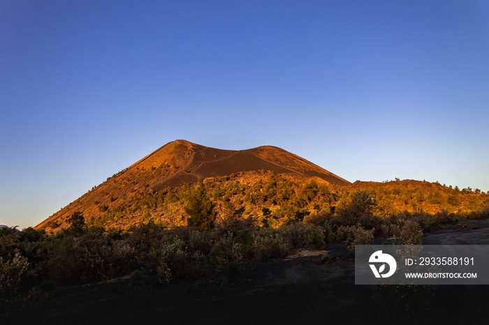 El paricutin at the sunset, Michoacan