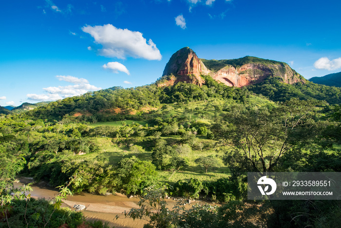 Landscape near Samaipata in Bolivia