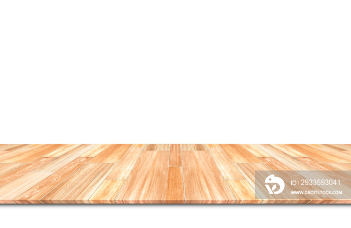 Wooden floor isolated