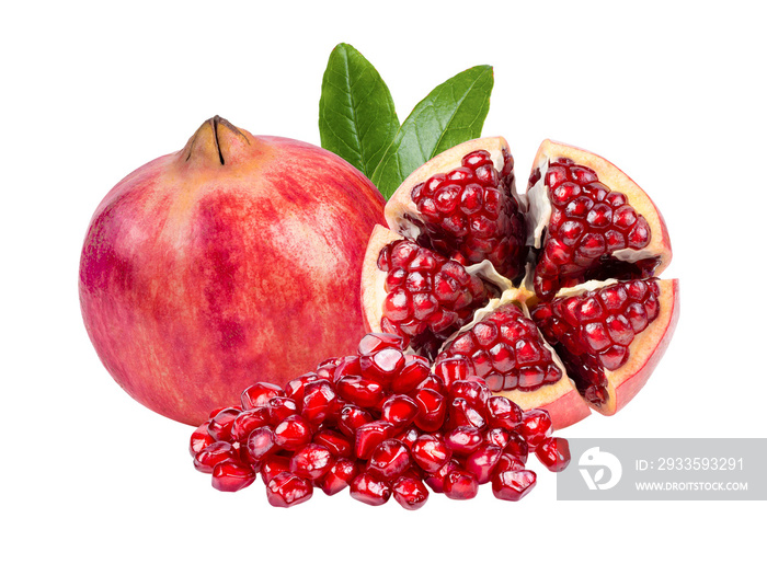 Pomegranate isolated on transparent png