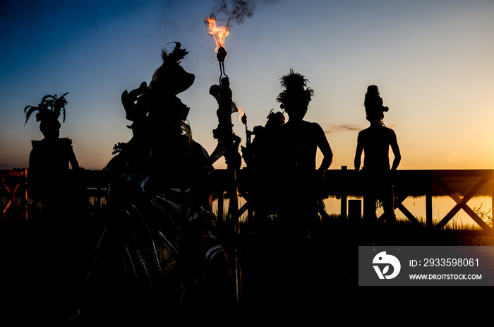 Precolumbian Mayan Dancers at Mexico