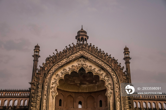 Rumi Darwaza also known as Turkish gate In Lucknow is an ancient Awadhi architecture fort