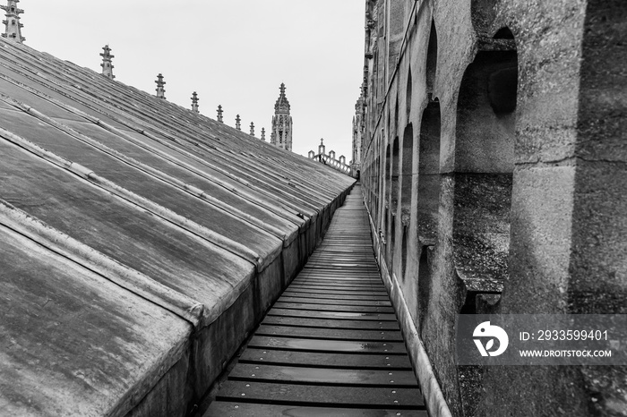 The Roof of King’s College Chapel, Cambridge, UK