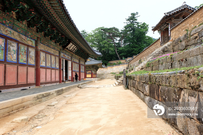 Haeinsa Temple in Hapcheon-gun, South Korea. Haeinsa is an old Korean traditional temple.