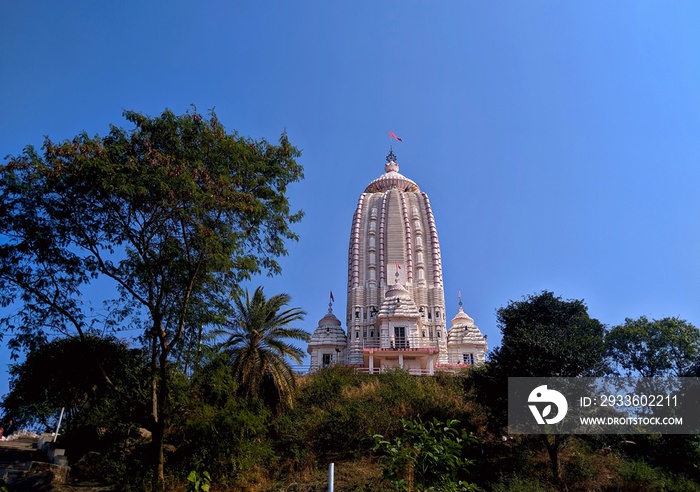 Photo of Jagannath Temple, Ranchi from distance. The Jagannath temple is on top of a small hillock, in Ranchi, Jharkhand, India.