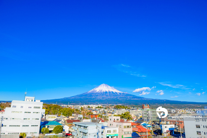 富士山と街並み