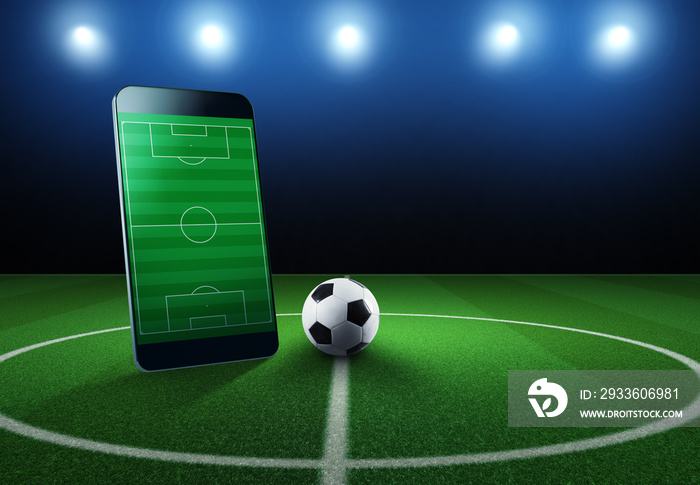 Watch a live sports event on your mobile device