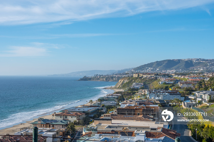 An overlooking view of nature in Dana Point, California