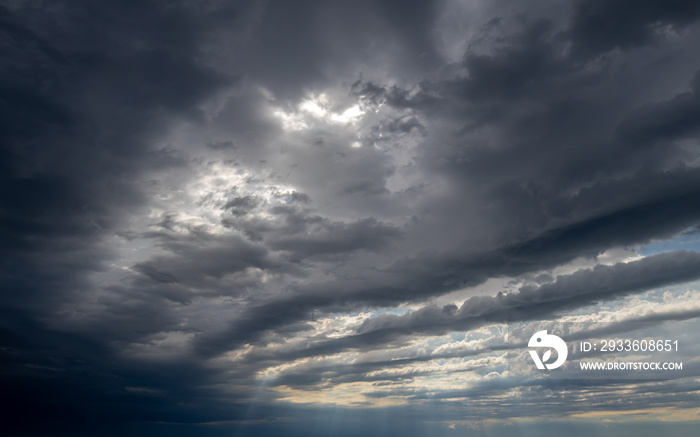 moody dark clouds