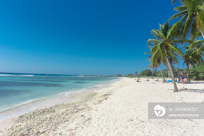 Tropical Beach view from Playa Giron, Cuba