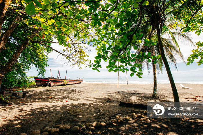 boats at Playa Negra, Puerto Viejo de Talamanca, Costa Rica