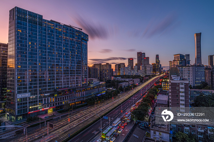 北京城市夜景