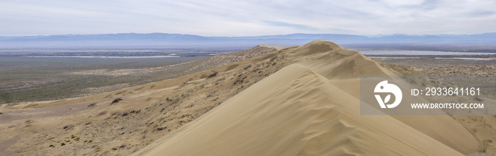 The singing dune in the national park Altyn Emel, Kazakhstan